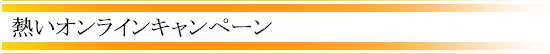 熱いオンラインキャンペーン